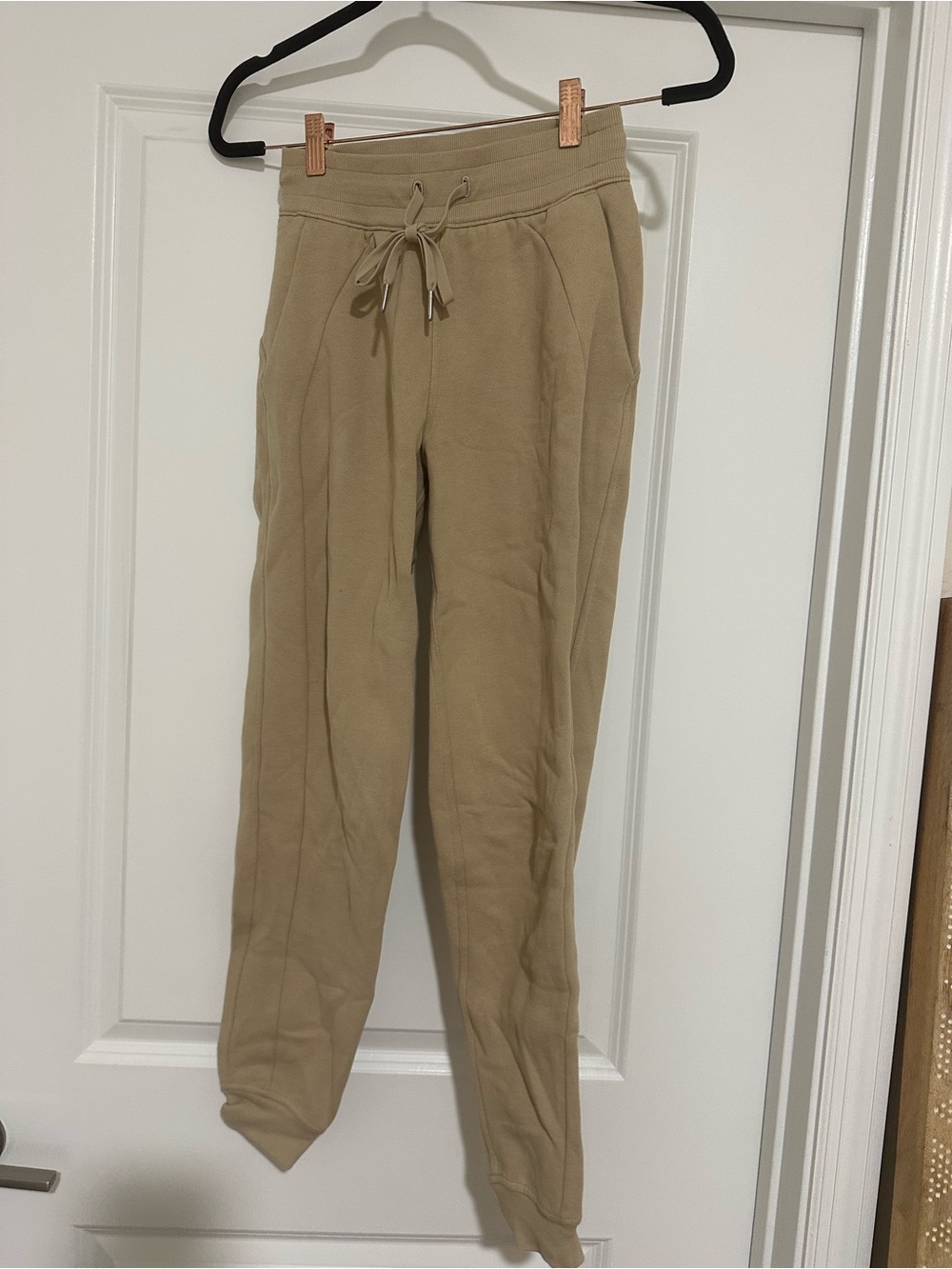 lululemon athletica Women's Tan Drawstring Joggers